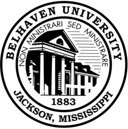 Belhaven University Logo. It reads: "Belhaven University  - Jackson, Mississippi - non ministrari sed ministrare - 1883".